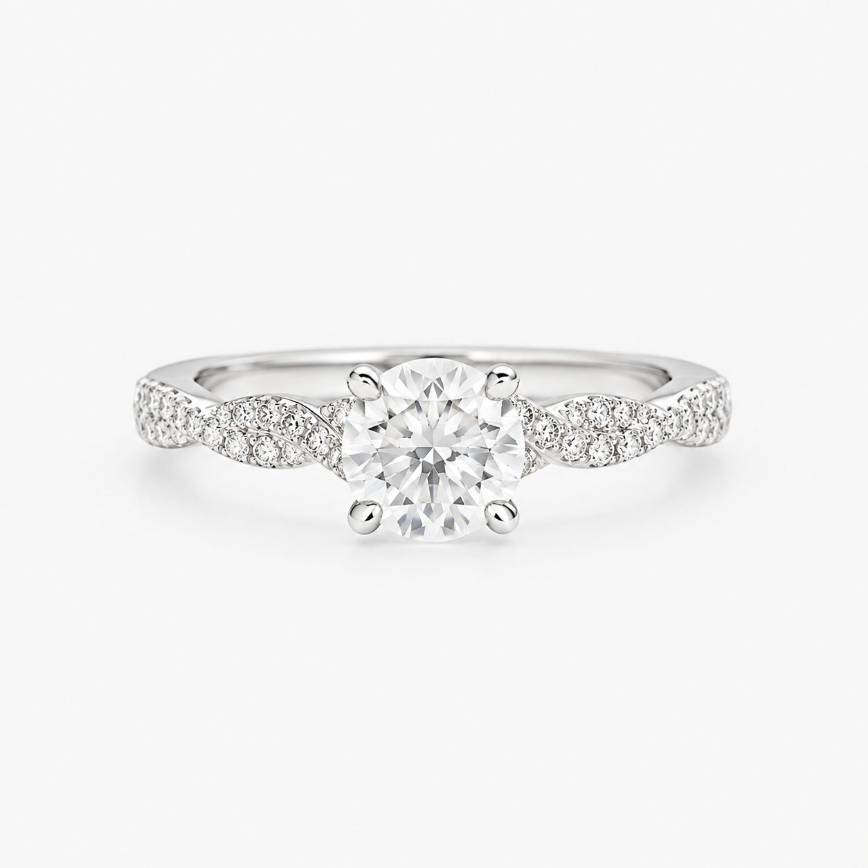 Anillo Eternity, Redondo 1.04 ct